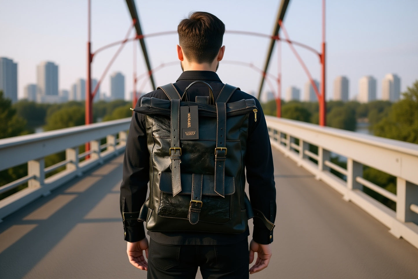 Moroccan Leather Backpack