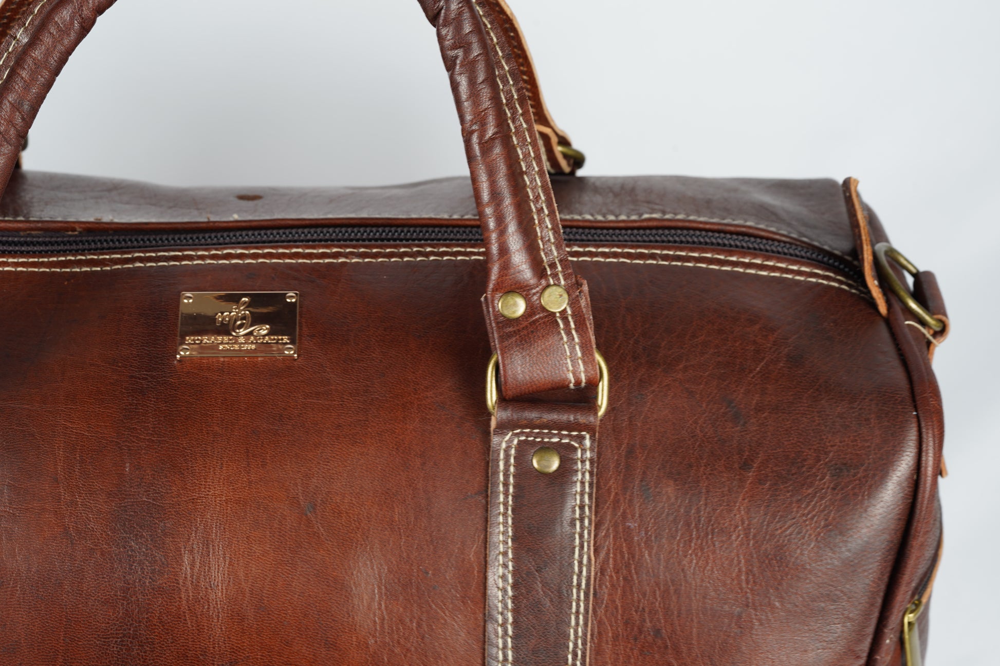 Handgefertigte Reisetasche aus Leder - morabel