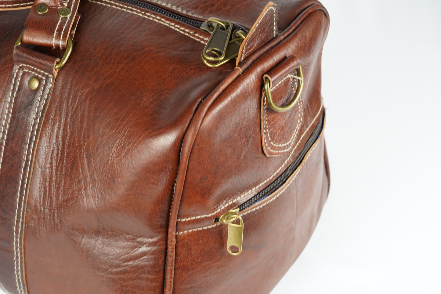 Handgefertigte Reisetasche aus Leder - morabel