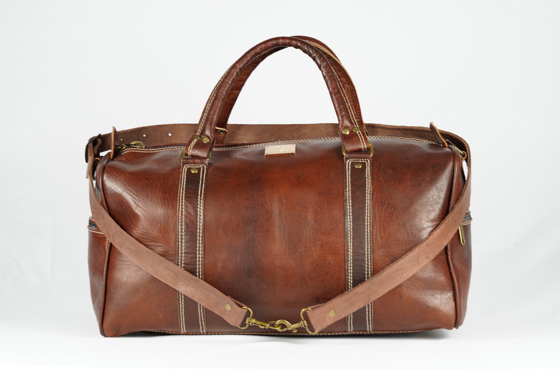 Handgefertigte Reisetasche aus Leder - morabel