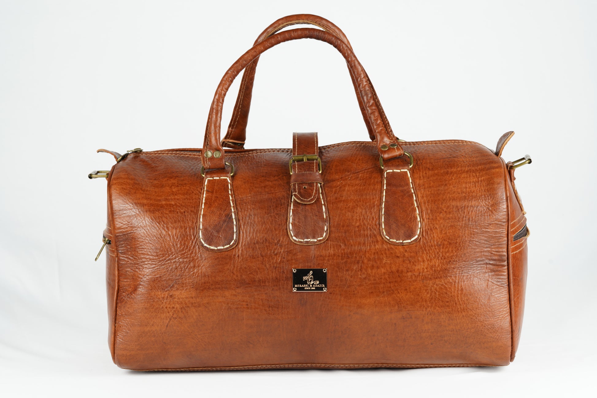 Handgefertigte Reisetasche aus Leder - morabel