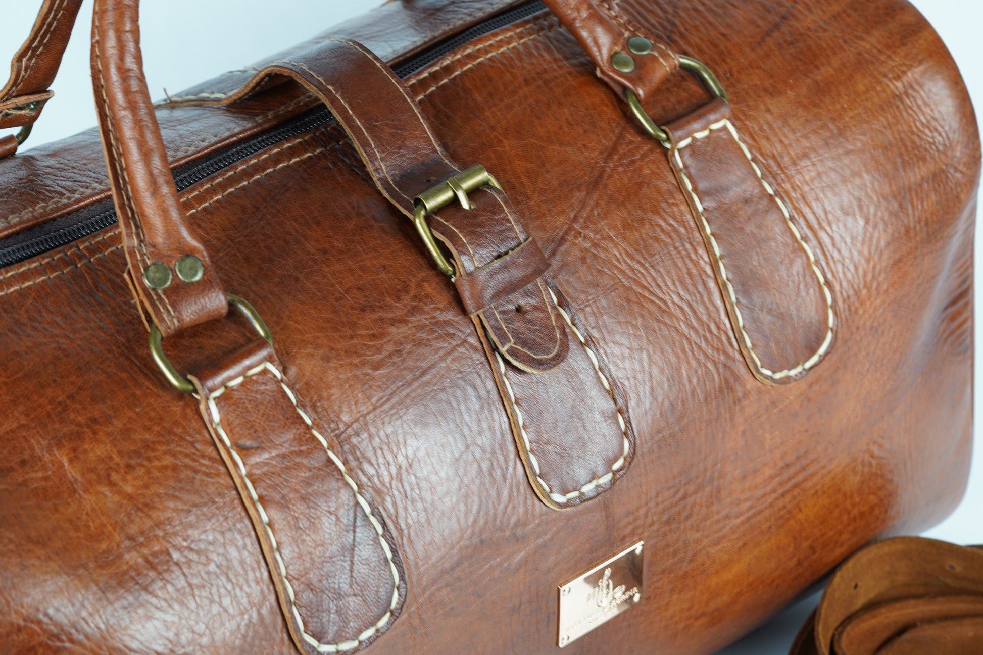 Handgefertigte Reisetasche aus Leder - morabel