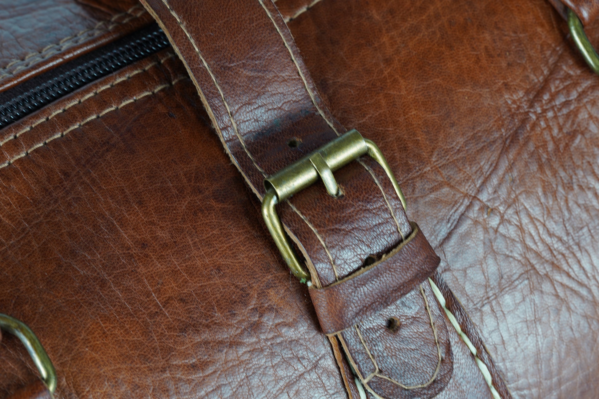 Handgefertigte Reisetasche aus Leder - morabel