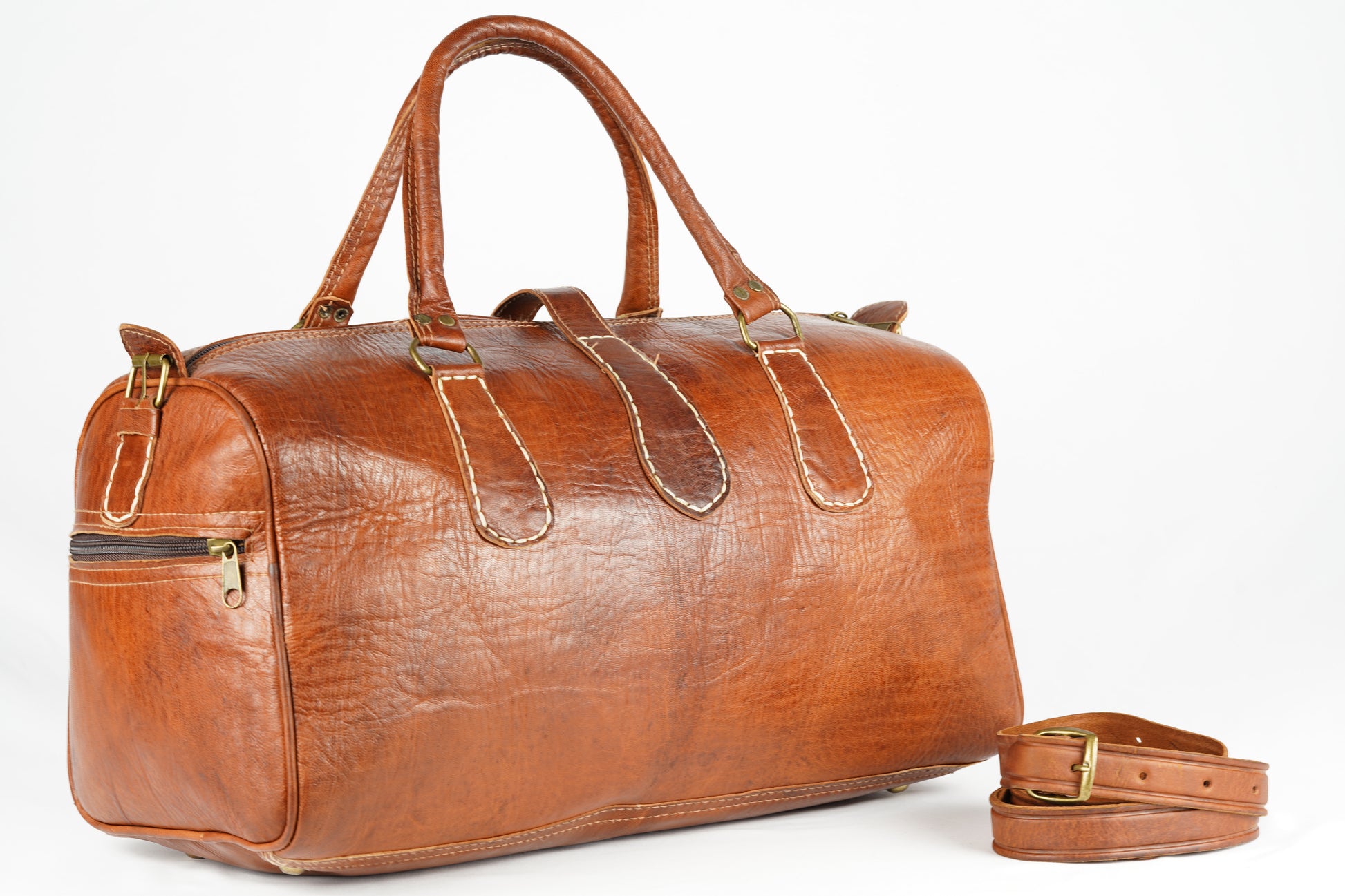 Handgefertigte Reisetasche aus Leder - morabel