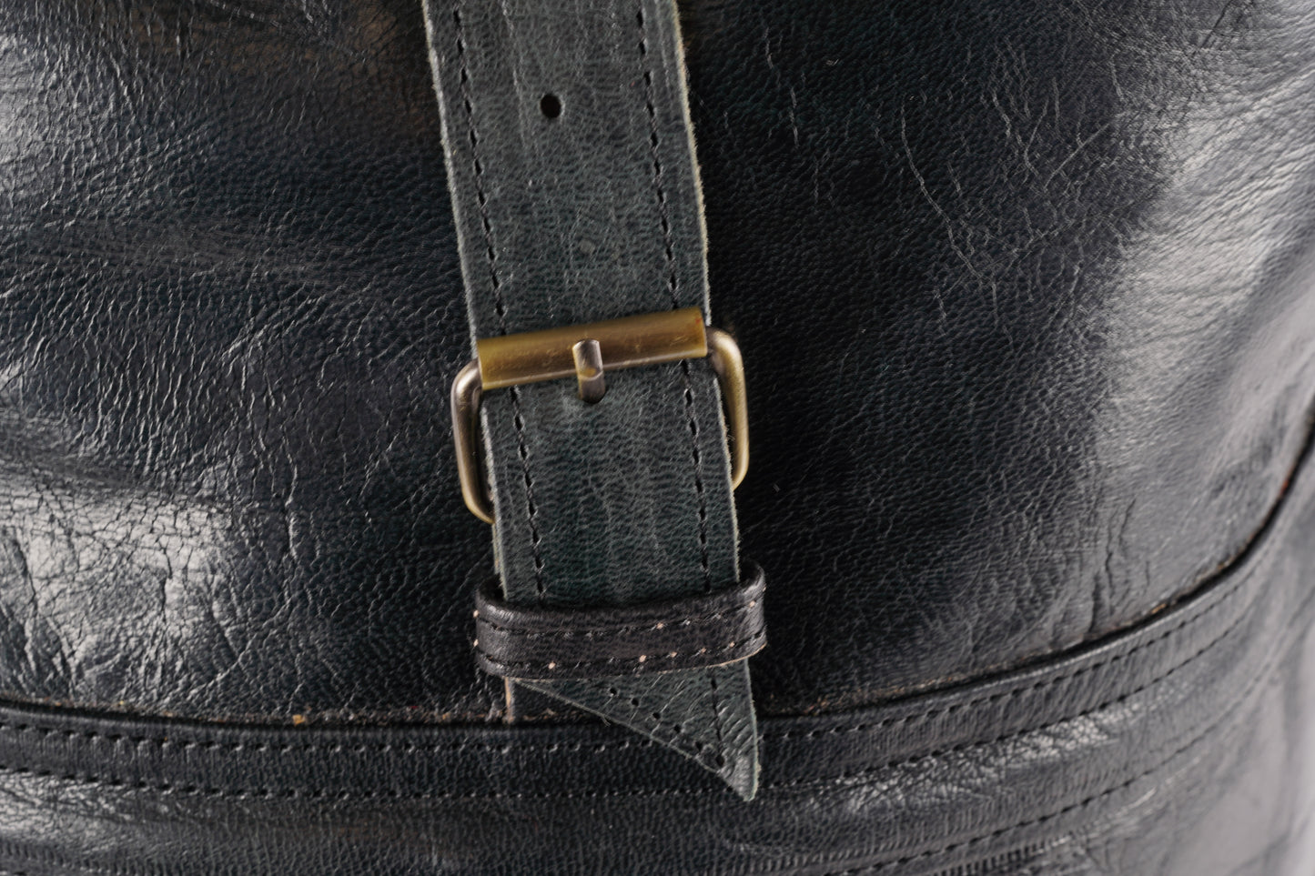 Handgefertigter Rolltop-Leder-Rucksack - morabel