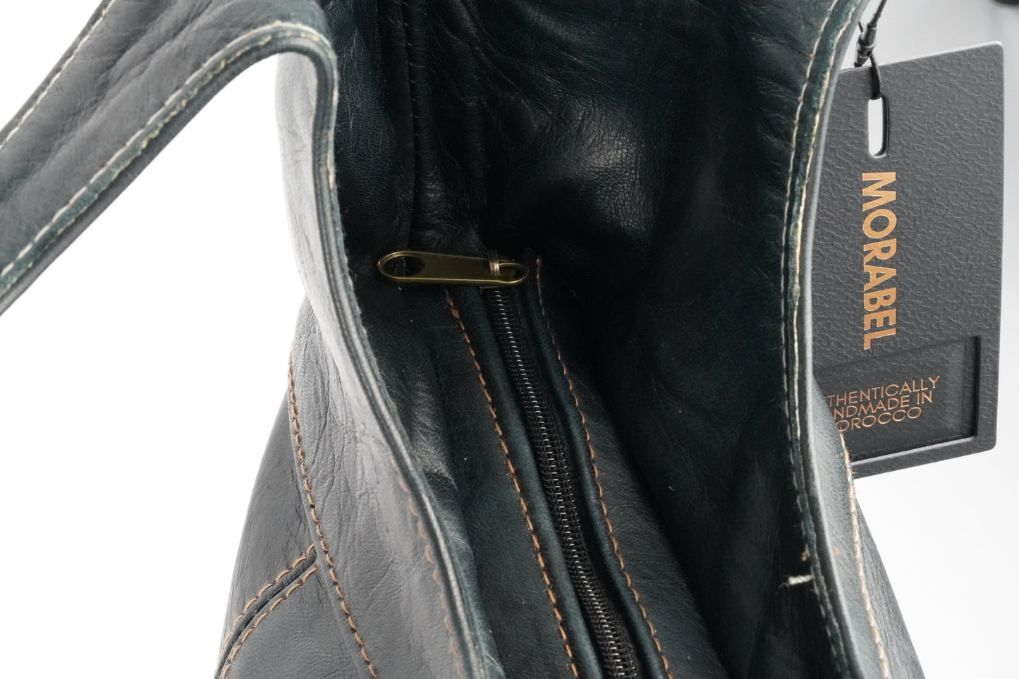 Vintage Damen Leder, Umhängetasche Braun,Handtasche mit Rundgriff und abnehmbarer Schulterriemen - morabel