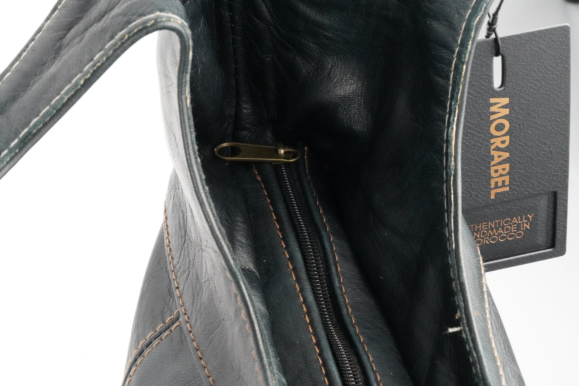 Vintage Damen Leder, Umhängetasche Braun,Handtasche mit Rundgriff und abnehmbarer Schulterriemen - morabel