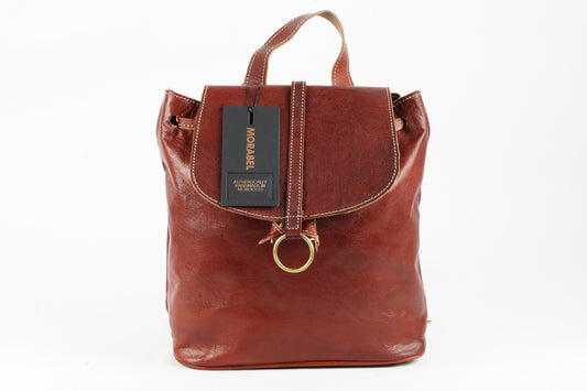Handgefertigter Leder-Rucksack  – Vintage Look, Echtleder, Made in Morocco . - morabel
