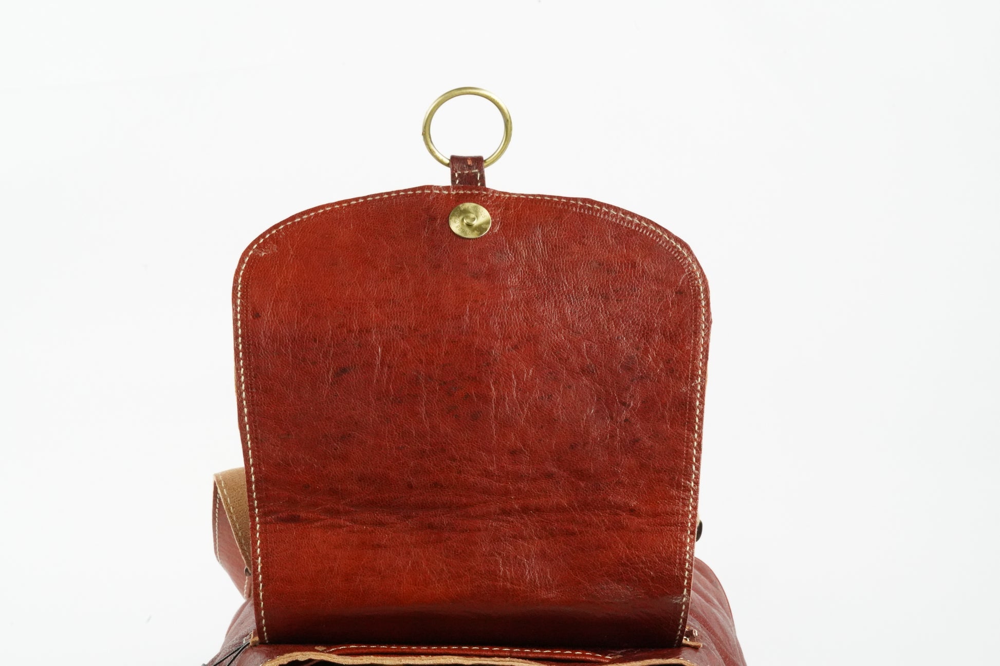 Handgefertigter Leder-Rucksack  – Vintage Look, Echtleder, Made in Morocco . - morabel