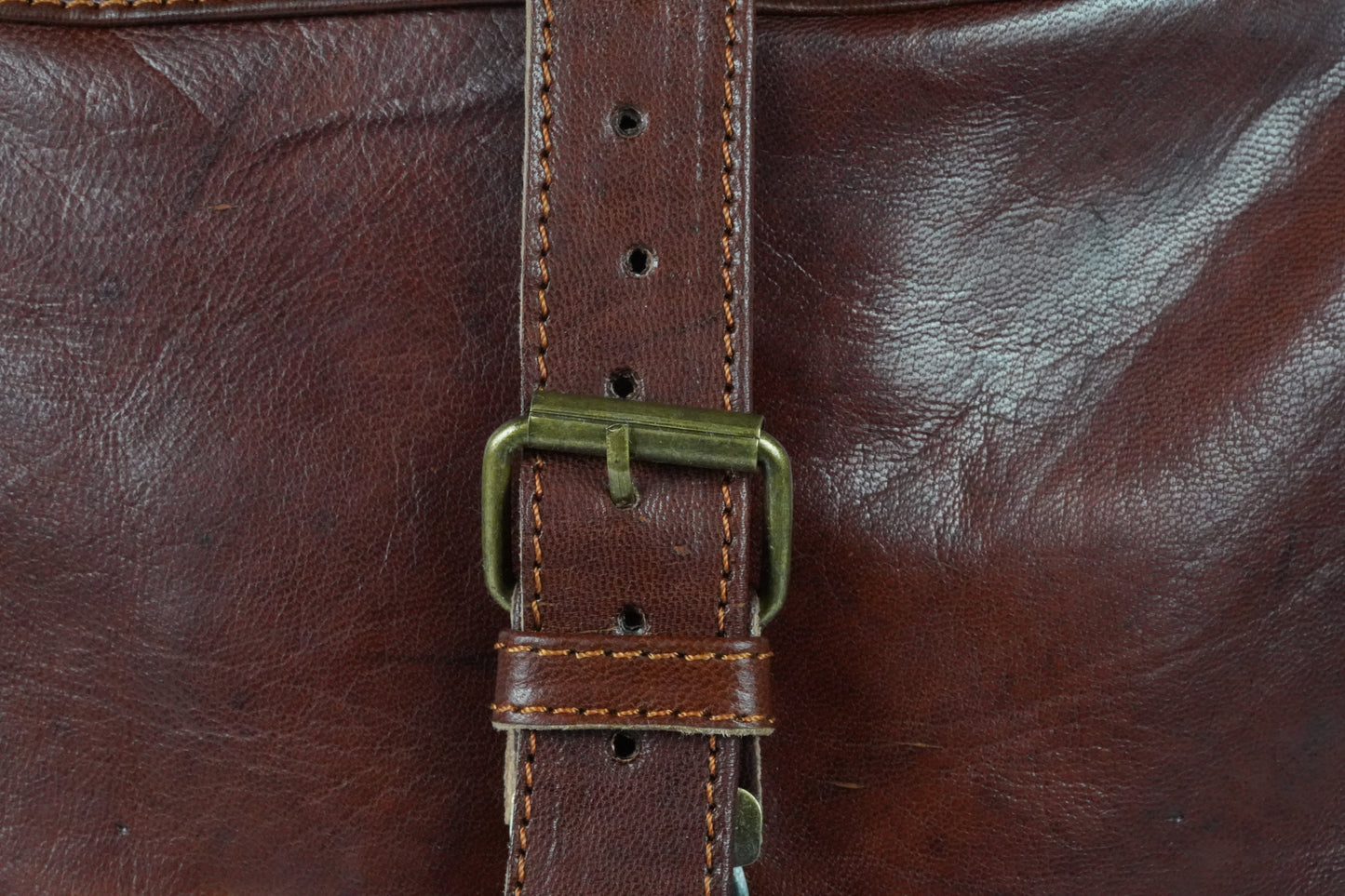 Echtleder Rucksack Herren & Damen – Handgefertigt aus Marokko, Vintage Rolltop Design - morabel