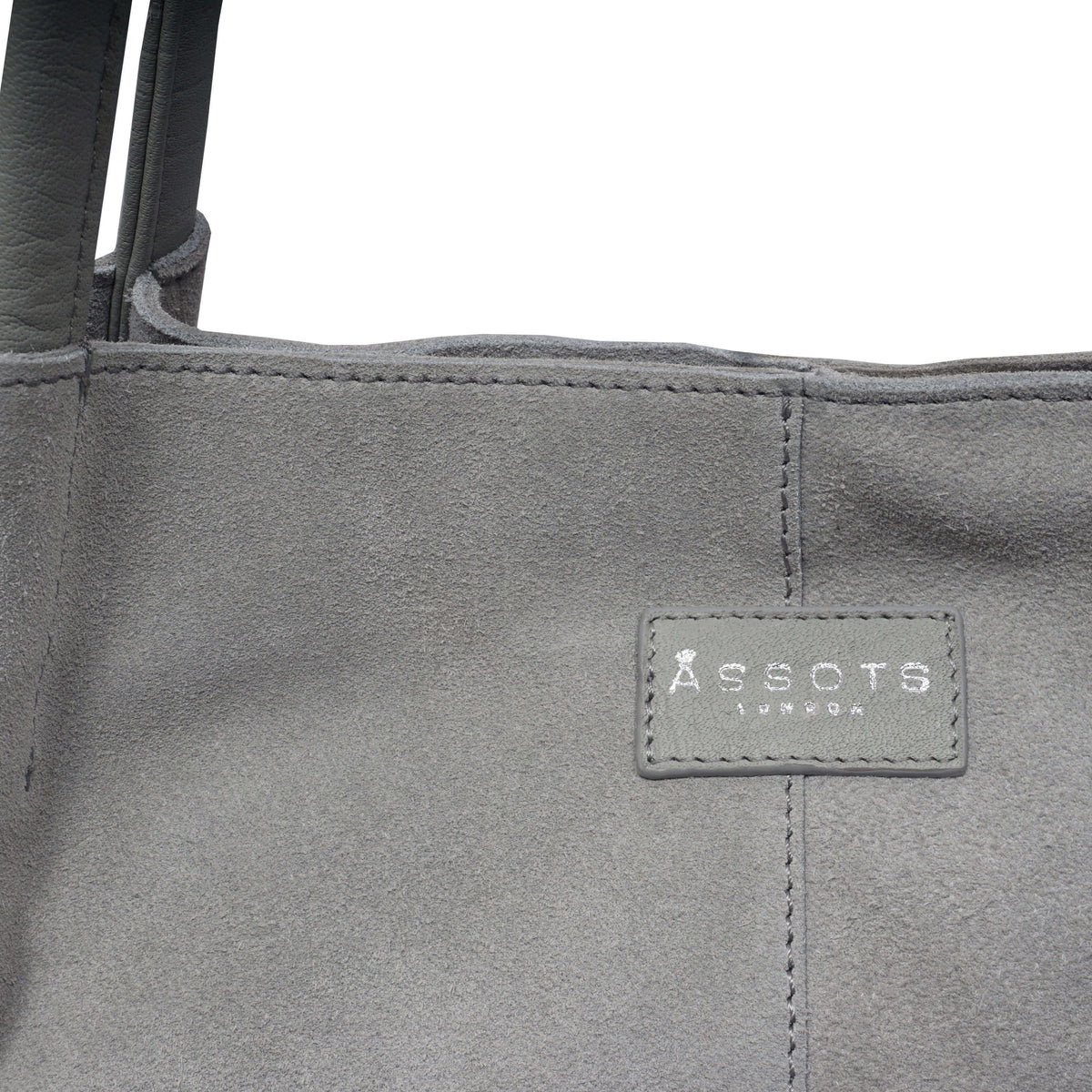 'DONNA' Grau und Metallic-Silber Echtes Leder Ungefüttert Desi